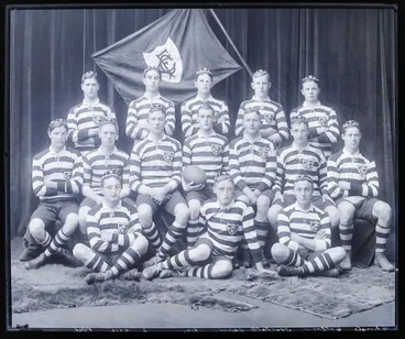 Image: Glass Plate Negative: Christ's College, Football Team, 1914