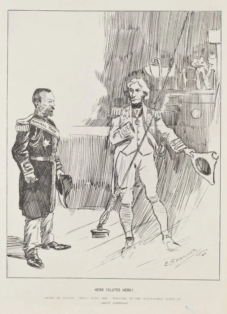 Hero salutes hero: shade of Nelson: Well done, sir! Welcome to the honourable guild of great admirals