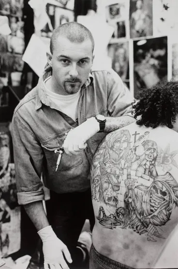Image: Tattoo artist, Papatoetoe, 1994.