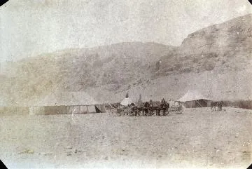 YMCA canteen, Jordan Valley, Palestine