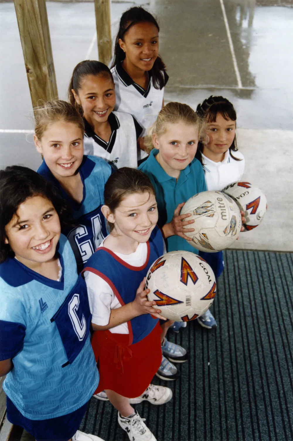 Netball; Upper Hutt players at Levin years 5-8 tournament; 80 teams participating.