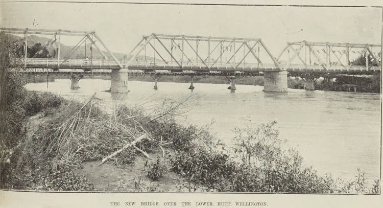 The new bridge over the Lower Hutt, Wellington