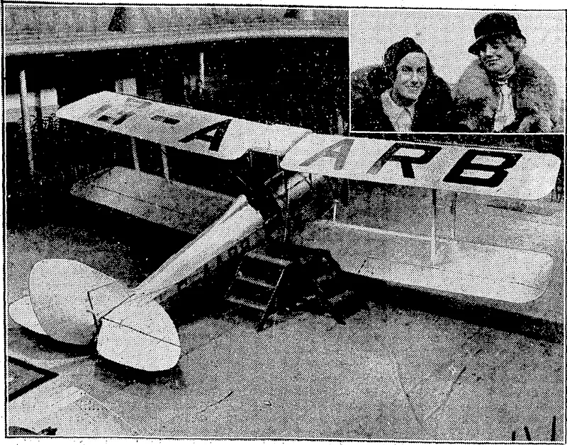 Crown Studios Photo. HERR VONPAPEN, round ivhom LIEUT.-COLONEL HAMILTON, the present crisis in Germany may financial secretary to the Salvation be said to revolve. He has ten- Army in Neio- Zealand, tuho has dered his resignation to Herr been promoted. ■Hitler. ..-,•-■ ■ . "Evening Post" Photo. 'AN AEROPLANE IN THE TOWN EALL.-TheMoth aeroplane in which Miss Jean Batten created a neiv'women s record in her flight from Englandto Australia, now on exhibition in the Town Hall Wellington. Inset, Miss-Batten and her mother, Mrs. E. Batten, who. arrived''front England yesterdaf ■ ■ . pn-the-Rangitiki. ["' ' "~' (Evening Post, 05 July 1934)