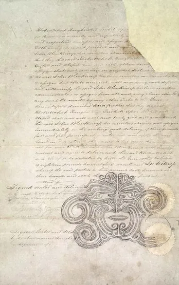 Te Rauparaha’s moko Image: Te Rauparaha’s moko