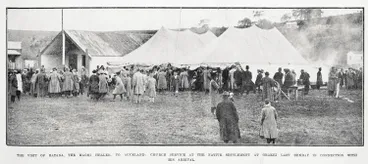 Image: The visit of Ratana, the Māori healer, to Auckland