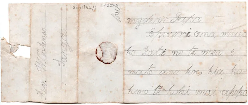 Letter, Ridley Latimer and Frances Colenso