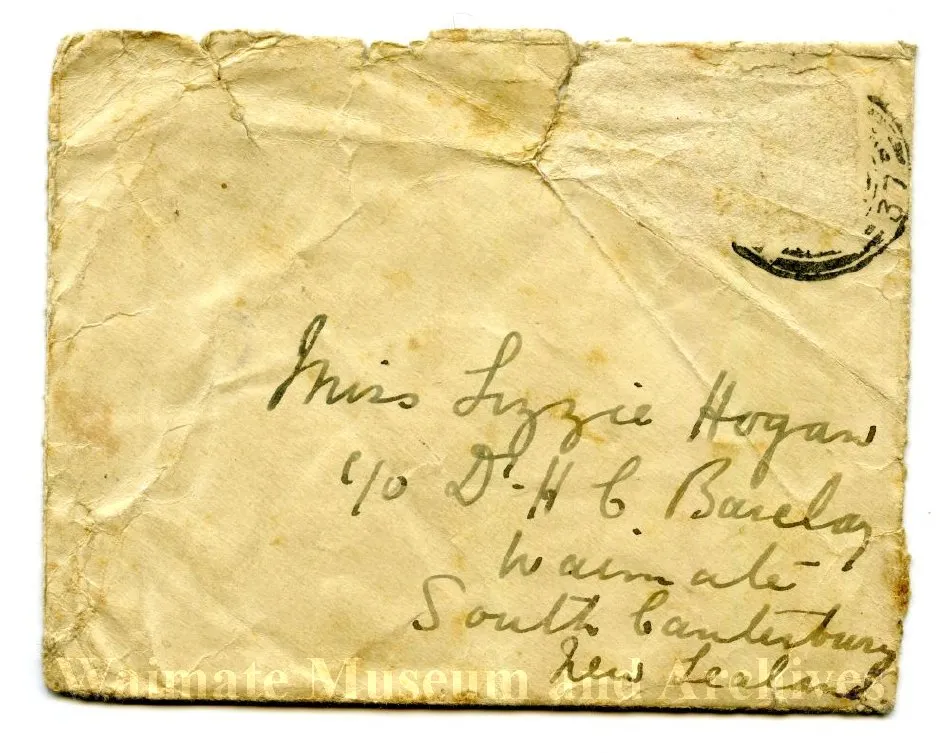 Letter from Dr M B Cruickshank at Coombe Hospital, Dublin to Miss Lizzie Hogan