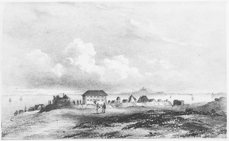 Fort Britomart, Auckland, 1842