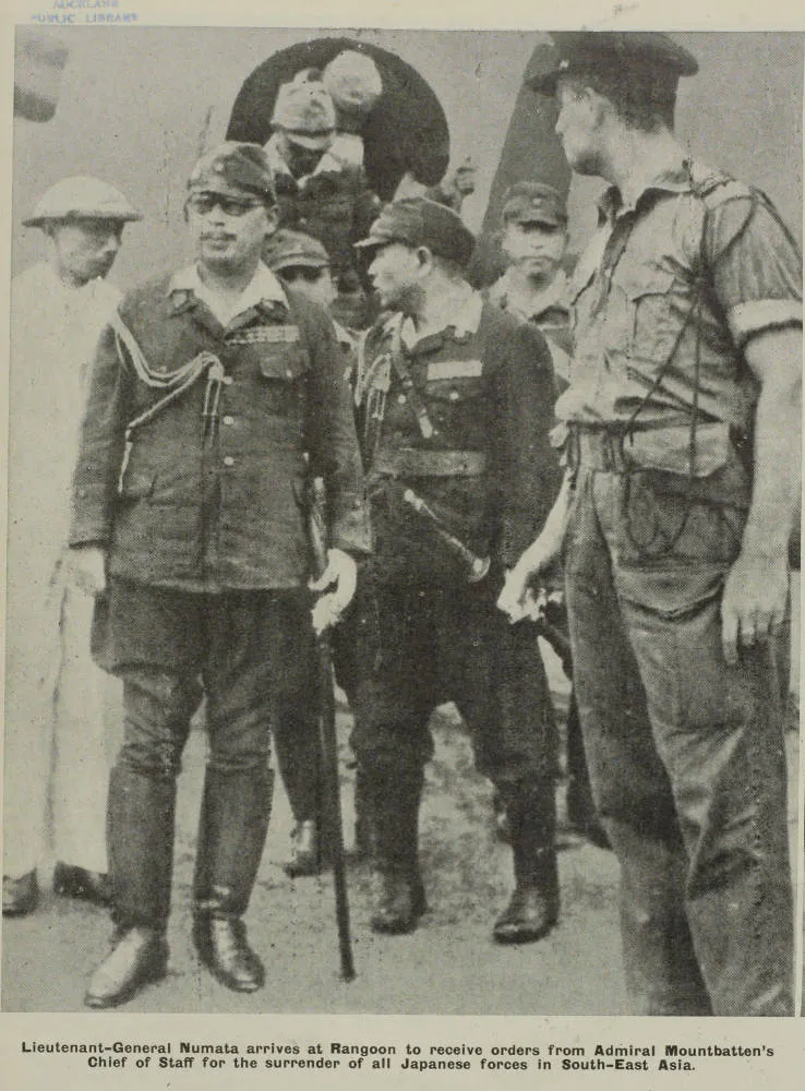 The Japanese surrender in Burma