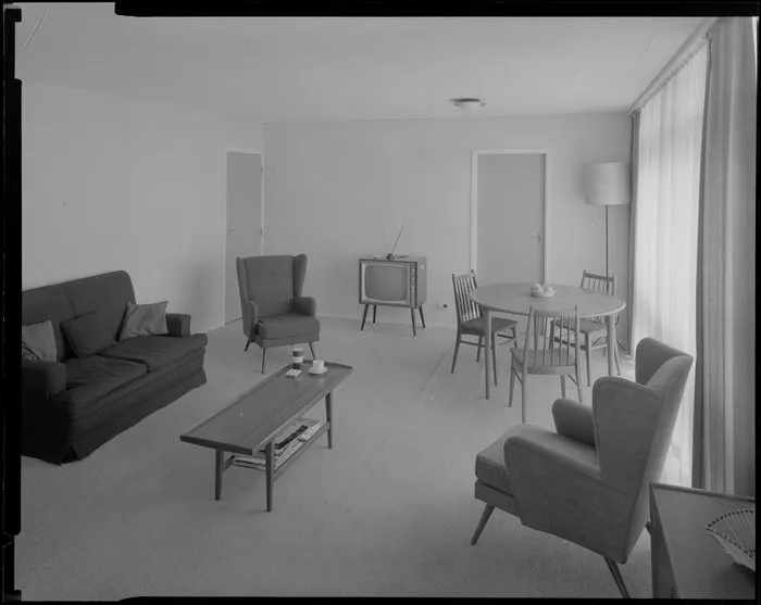 Aston Towers interior, living room area