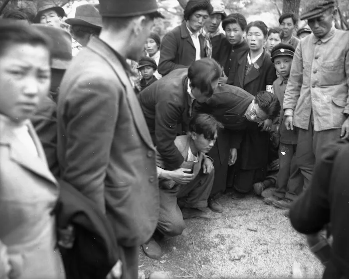 Korean League demonstration at Yamaguchi, Japan