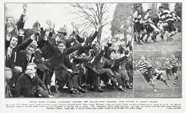 Image: Annual rugby football tournament New Zealand boys' colleges: first success of Nelson College