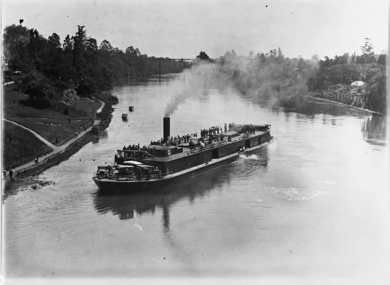 PS Rawhiti II on maiden voyage