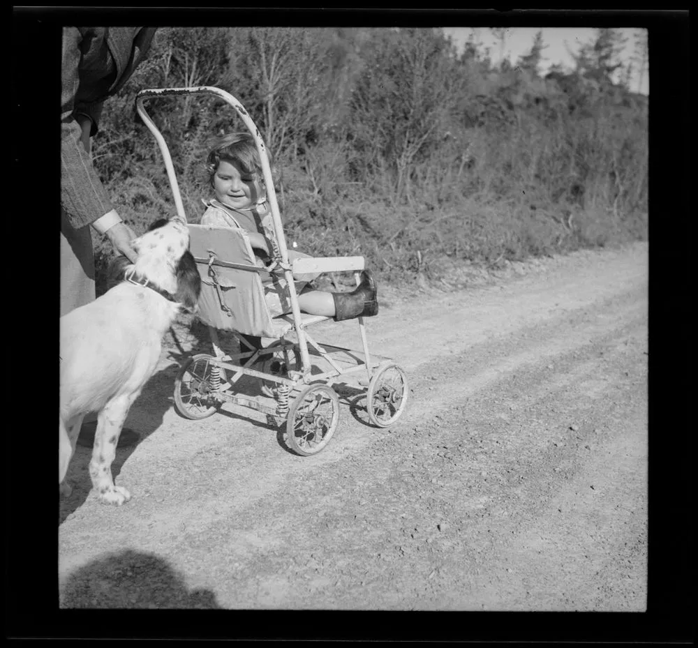 Child in pushchair