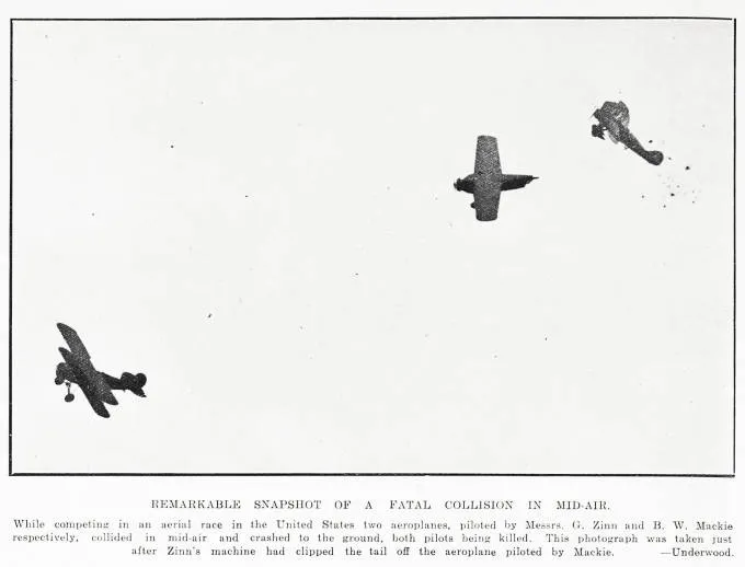Remarkable Snapshot of a Fatal Collision In Mid-Air