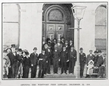 Image: OPENING THE WESTPORT FREE LIBRARY, DECEMBER 22, 1904