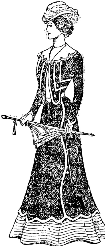 Image: EMBROIDERED PIQUE COSTUME, (Auckland Star, 30 September 1899)
