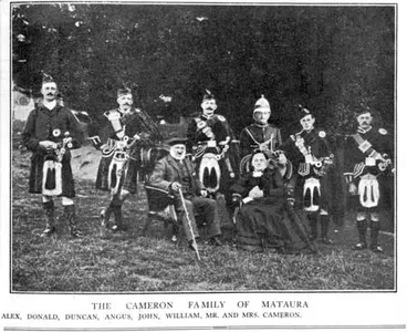 Image: The Cameron family of Mataura