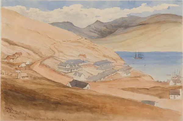 Lyttelton, N.Z. Immigration barracks etc.