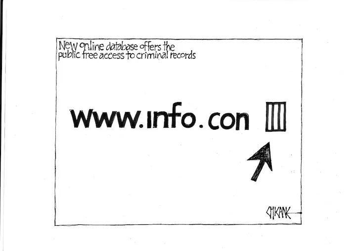 New online database offers the public free access to criminal records - www.info.con. 21 April 2009