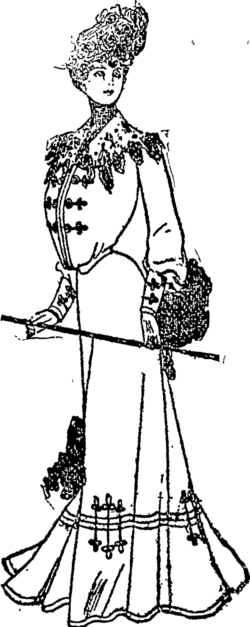A STYLISH COSTUME. (Auckland Star, 11 October 1902)