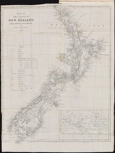 Image: Map of the Colony of New Zealand from official documents, by John Arrowsmith