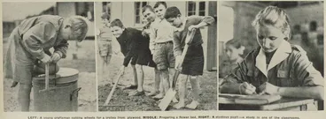 Polish children in their camp at Pahiatua Image: Polish children in their camp at Pahiatua