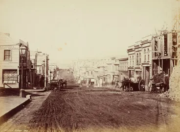 Image: Princes St, Dunedin, 1863. From the album: Dunedin in 1860