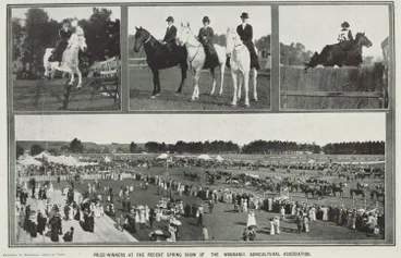 Image: Prize-winners at the recent spring show of the Wanganui Agricultural Association