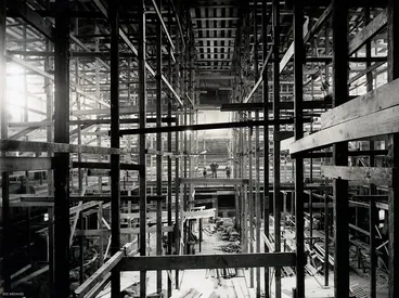 Image: Interior Construction of Dunedin Town Hall
