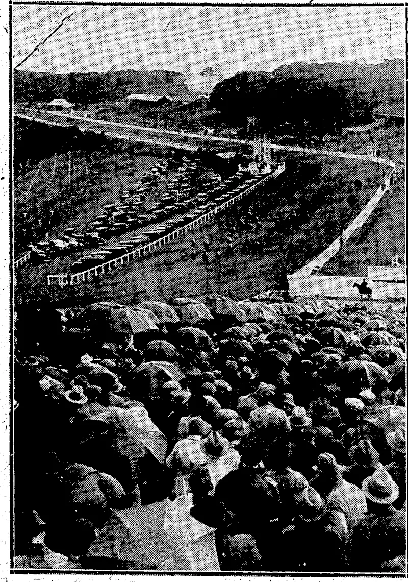 CEtoJC HSIA-HSU, the poet-Premier-of the new Manchurian State, who has signed a protocol ' ' . , ■ : with Japan. ' \ '■■ ■Vr ' , . ' .' ■ . : "Sport and Geaeral". .fhoto. A-NATURAL'GRANDSTAND.—looAwg- across Goodwood race-, course from Trundle Hill, one ofthe most*picturesque racing'areas in'England.Tketracein progress is theStewards''Cup, on 26th July. ' (Evening Post, 16 September 1932)