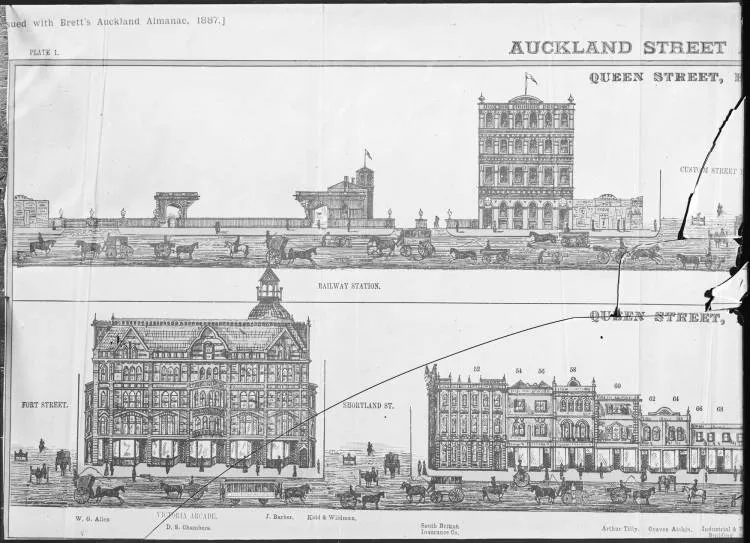 Queen Street, East Side, 1887