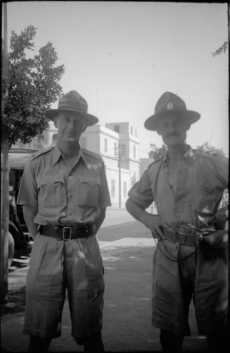Lieutenant Colonel G H Will and Major E Button, Helwan