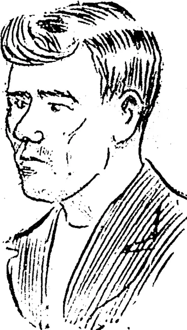 Image: MACAIiONI J'lK" DAXTK (The Alleged Bookie). (NZ Truth, 25 July 1914)