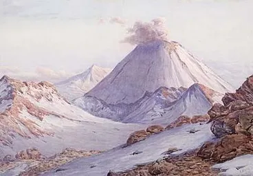 Image: Sunset, Ngauruhoe Volcano