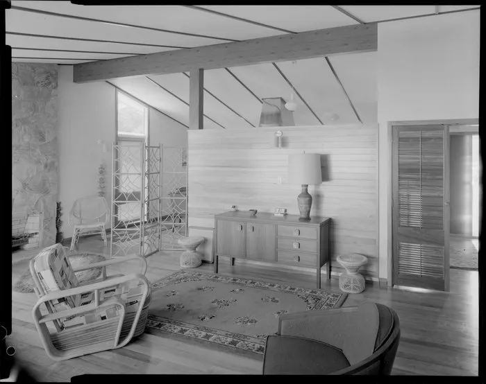 Living room interior, Douglas Wilson house