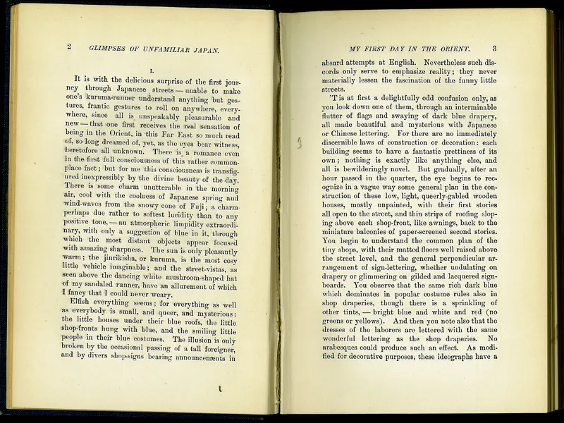 Glimpses of an Unfamiliar Japan