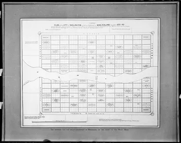 Image: New Zealand Company :A proposed plan of the city of Wellington in the first settlement in New Zealand, founded 1839-40 [copy of ms map]. Drawn by Samuel Cobham, Newgate Street, [London]. [n.d.]