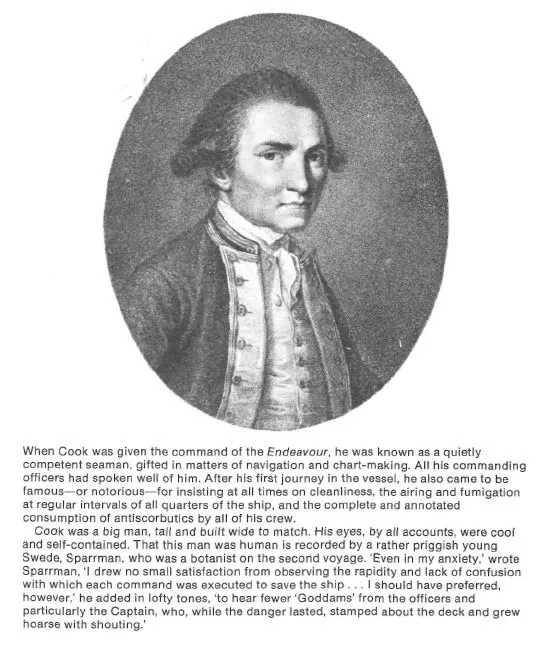 Engraving of Captain James Cook