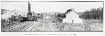 Image: The Rotowaro mine: a view showing the men's bath-house on the right