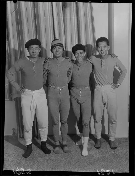 Four members of the Hong Kong Chinese soccer team