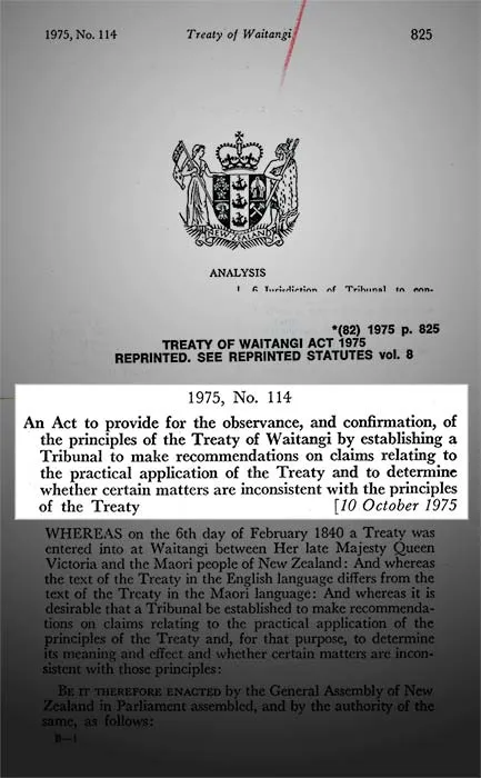 Treaty of Waitangi Act 1975