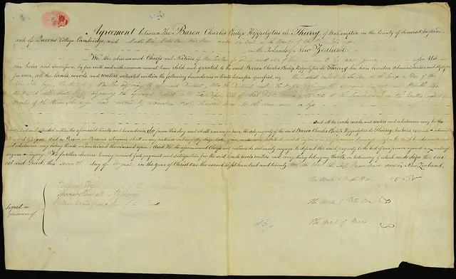 Charles De Thierry Deed of Purchase, 1822