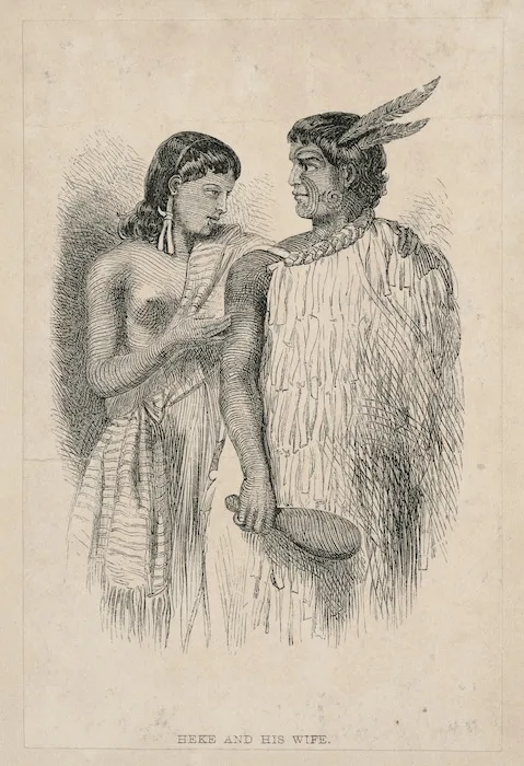 [Merrett, Joseph Jenner] 1815-1854 :Heke and his wife [1845. London, 1859]