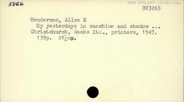 Image: My yesterdays in sunshine and shadow