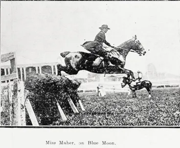 Image: Showjumping in the Dominion Competition at the Waikato Show, Hamilton