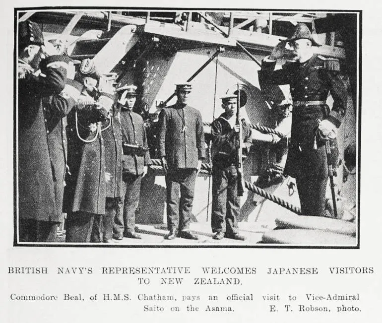 British Navy's representative welcomes Japanese visitors to New Zealand