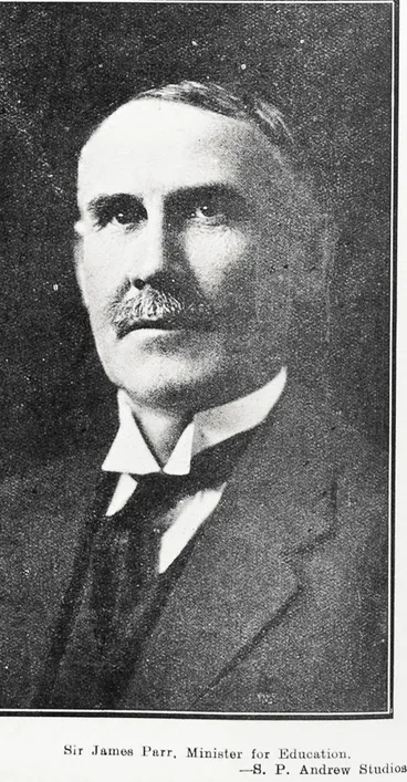 Image: Sir James Parr, Minister for Education