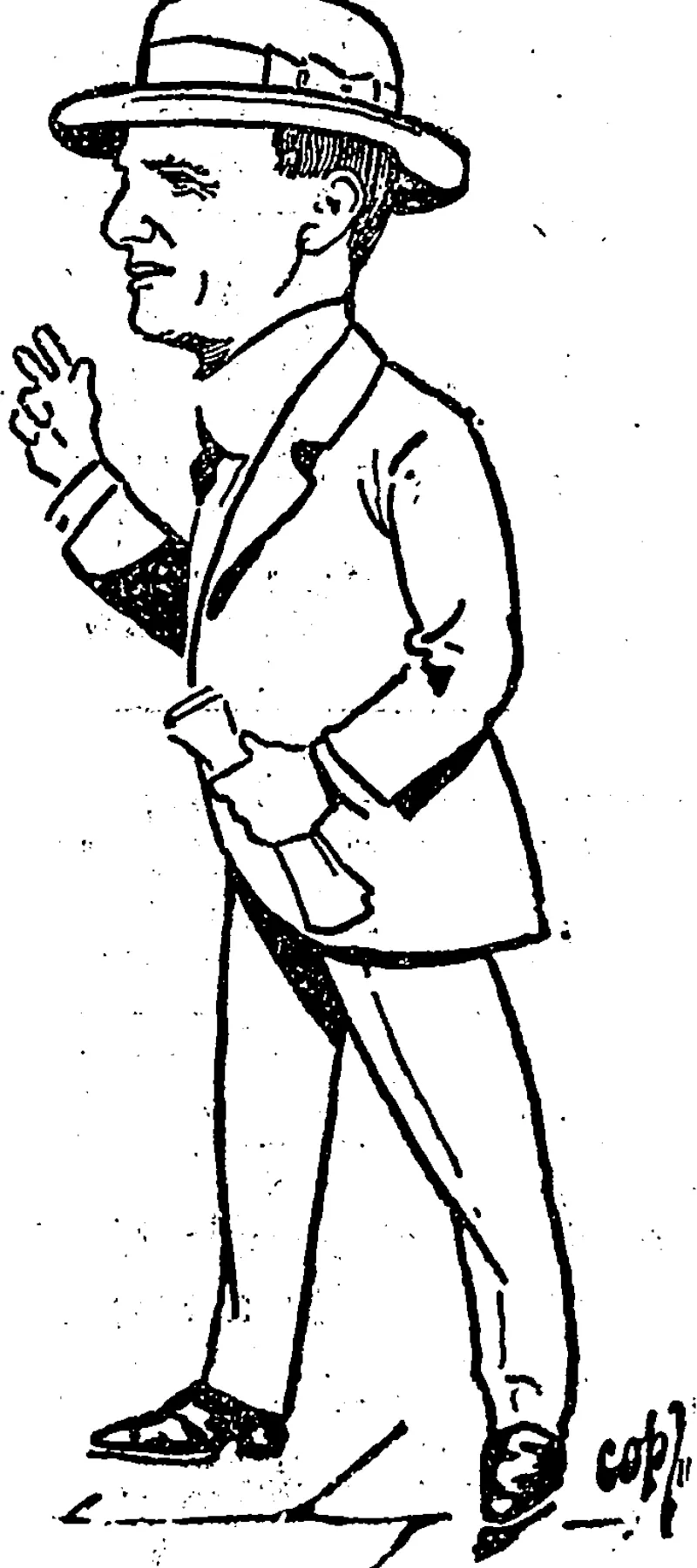 TOM YOUNG (Wellington Lawyet and Japanese Consul). (NZ Truth, 18 March 1911)