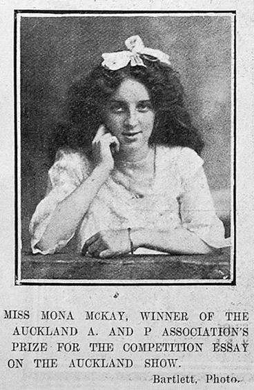 Image: Mona McKay, competition winner, 1906